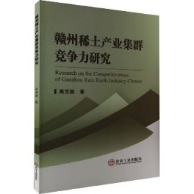 赣州稀土产业集群竞争力研究 冶金工业出版社