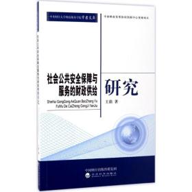 社会公共安全保障与服务的财政供给研究