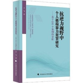 抗逆力视野中个人极端暴力犯罪研究 9787576408515 王飞 著 中国政法大学出版社