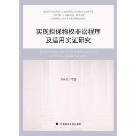 实现担保物权非讼程序及适用实证研究 中国政法大学出版社