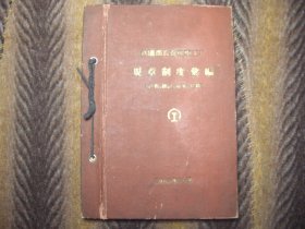 《规章制度汇编》  铁道部长春机车工厂编  1963年10月  （计划、统计、财务、材料） 1963年10月