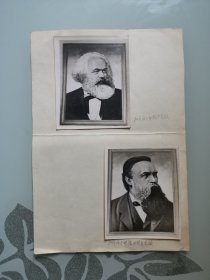马克思，恩格斯，列宁，斯大林照片4张