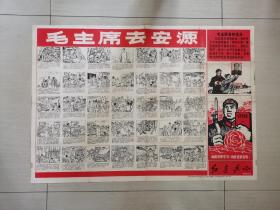 毛主席去安源（连环画式画刊）2开2版