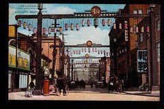 民国明信片  大连商店街  抗战集邮封片画片照收藏