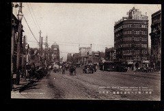 民国明信片 大连常盘桥路口 抗战集邮封片画片照老纸品收藏