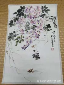 国画  水墨花鸟  生宣水墨手绘，近代画家，装饰画便宜出，特价书画