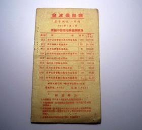 金波仪器厂-第十期出品目录（1953年）