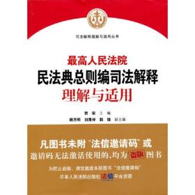 最高人民法院民法典总则编司法解释理解与适用