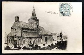 ◆ 法国明信片实寄1906年  ---------------  格兰维尔 圣母院