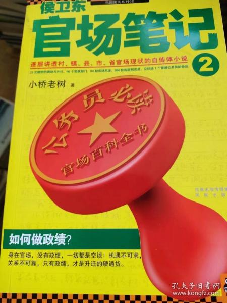 侯卫东官场笔记2：逐层讲透村、镇、县、市、省官场现状的自传体小说