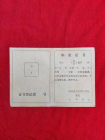 民权县卫生职工学校毕业证书（空白）