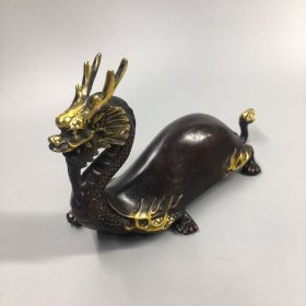 鎏金祥瑞神兽 铜龙龟