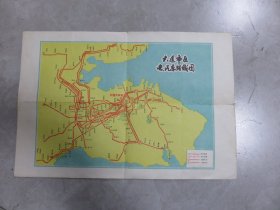 大连市区电汽车路线图 （8开大小） 060110