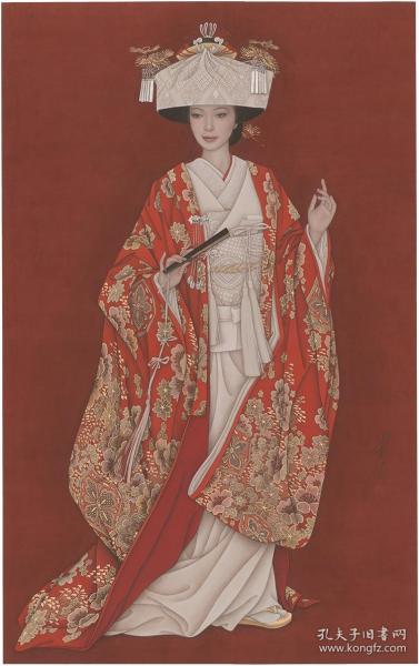 名家冯长江画作-----日本新娘（数字版画）