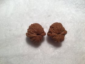 核桃文玩核桃 小四座楼狮子头30*30一对（今年珍品核桃已打底上色 爱不释手请看图片商品售出概不退换无诚意者免谈）包快递