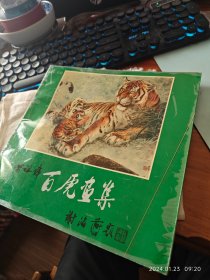 市面稀少 包邮 作者三十年前签名钤印本 九品包邮【国际文化出版公司1992一版一印 全书彩印 作者为当代画虎名家 谢海燕题写书名】《柴祖舜百虎画集》