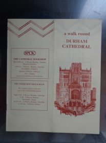 DURHAM CATHEDRAL英国达勒姆大教堂指南 1999年 32开10页 英文版 达勒姆大教堂平面图。达勒姆大教堂18景点图文介绍。达勒姆大教堂测量数据表。