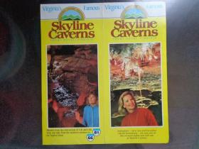 SKYLINE CAVERNS美国谢南多厄国家公园天际线洞 1995年 16开折页 英文版 天际线洞交通位置图，天际线洞位于弗吉尼亚蓝岭山谢南多厄国家公园内。