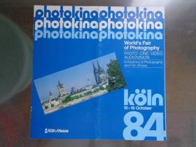 WORLD'S FAIR OF PHOTOGRAPHY（PHOTOKINA）德国科隆世界摄影博览会 1984年 18开10页 英文版 科隆世界摄影博览会展馆展位分布图。