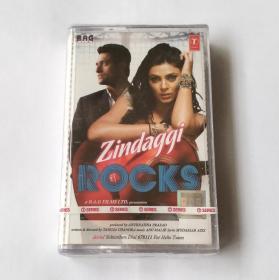 印度版磁带 《Zindaggi Rocks》电影原声带 (苏丝米塔·森/希尼·阿胡贾主演) 全新未拆 盒有瑕疵 Anu Malik 配乐 宝莱坞音乐