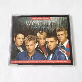 英国版单曲 Westlife - Queen Of My Heart 西城男孩 英国限量版单曲CD 内附折叠海报 品好九成新