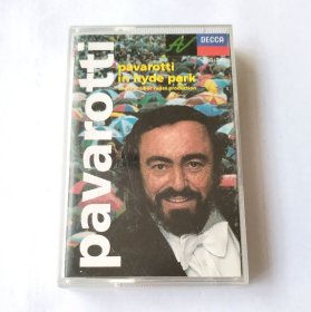 英版二类带 Luciano Pavarotti - Pavarotti In Hyde Park 帕瓦罗蒂 英国版磁带 二氧化铬带 二手八五新 播放基本正常