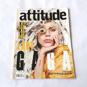 Attitude 英国杂志 2013年12月刊 Lady Gaga 封面 八五新 封底缺角