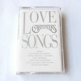 英国版磁带 Carpenters - Love Songs 卡朋特乐队 二手八成新 盒裂 播放基本正常 无抹音 个别地方由于边缘磨损 声音可能稍微有点模糊