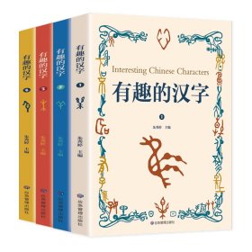 有趣的汉字全4册有声读物拼音版小学生六年级用画图讲述走进孩子的汉字王国