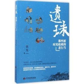 遗珠 那些被时光收藏的老行当 张天一 市井小说民间艺人风俗文化