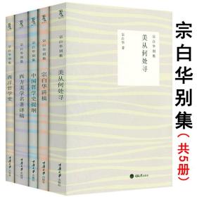 【全新正版】西洋哲学史 中国哲学史提纲 西方美学名著译稿 宗白华讲稿 美从何处寻全5册宗白华别集