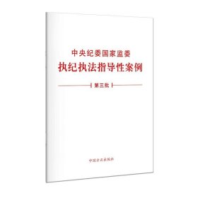 新版 中央纪委国家监委执纪执法指导性案例（第三批）方正出版社 纪检监察机关精准规范开展监督执纪执法工作9787517410874