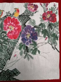 三尺整纸 花鸟画Y222-12