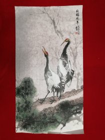 三尺整纸  花鸟画【松鹤延年】Y161-19