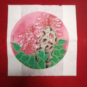 纯手绘  无款 工笔花鸟画 Y74-08