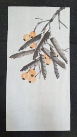 纯手绘  无章款花鸟画  尺寸：68*35厘米(货号:Y236-38）