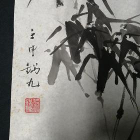 旧国画软片   四川著名书画家   张锡九   纯手绘    原稿原创   手绘花鸟画真迹   画心软片    画心尺寸 69*45厘米Y87-47