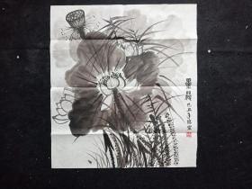 Y41-44【陈宣】手绘原创花鸟画.有章款 画心尺寸：56*51厘米