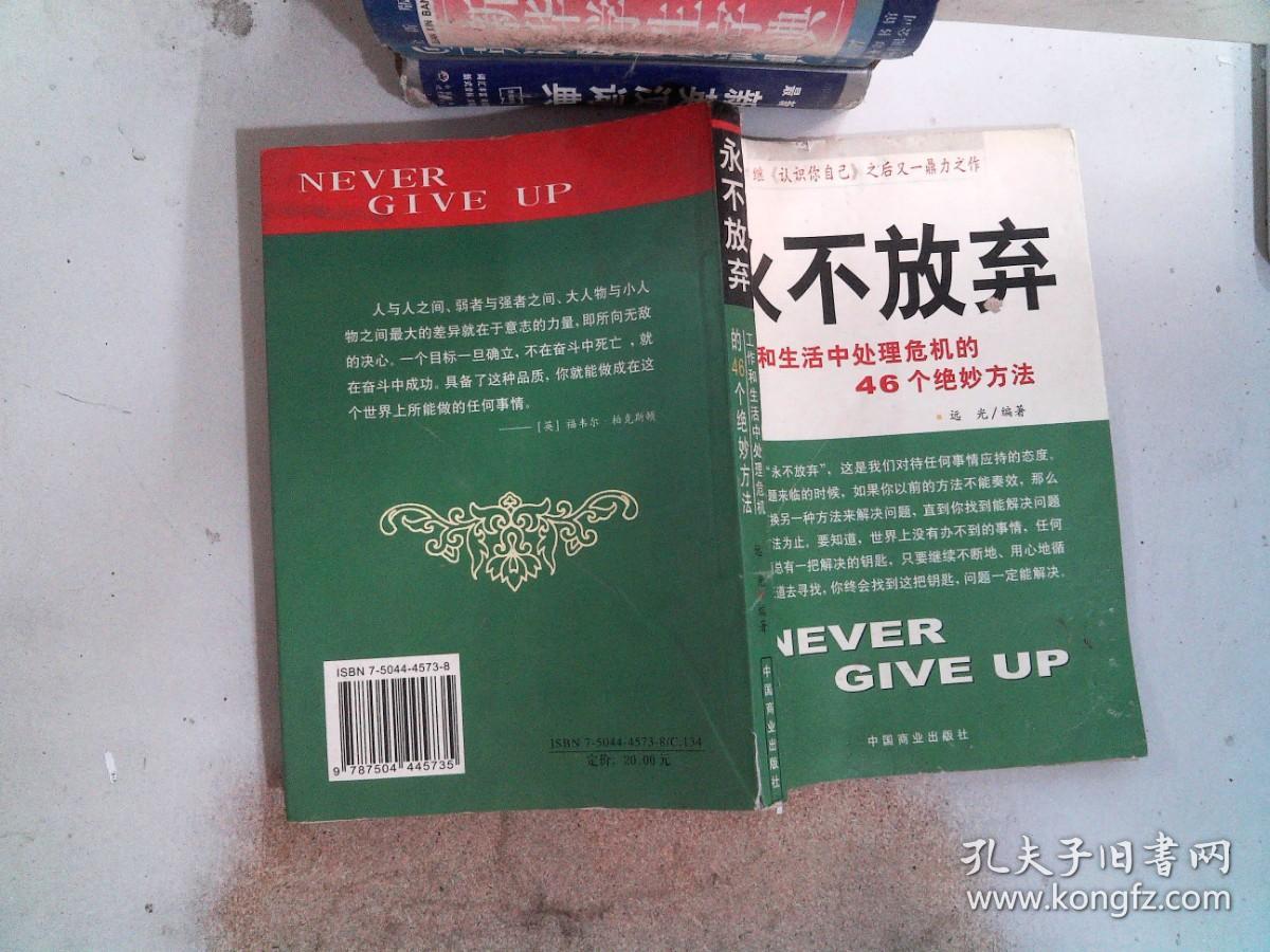 永不放弃：工作和生活中处理危机的46个绝妙方法