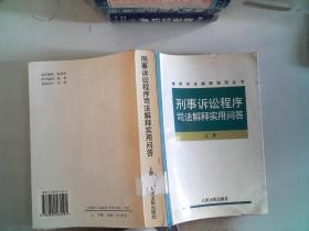 刑事诉讼程序司法解释实用问答 上册