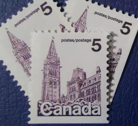 英联邦邮票 I，加拿大1979年渥太华国会大厦，一枚价