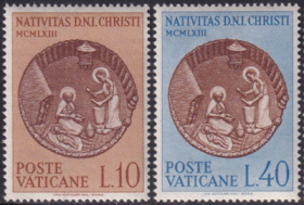 梵蒂冈邮票za17，1963年圣诞节