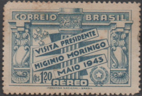 外国邮票ZC，巴西1943年巴拉圭总统莫里尼戈访问