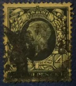 英国邮票C，1934—36年乔治五世国王，4d