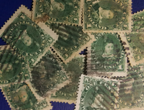 英联邦邮票 I，加拿大纽芬兰1897年维多利亚女王， 一枚，随机