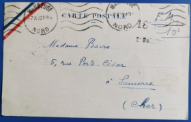 美国邮资明信片，二战时期邮寄2