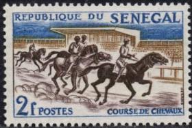 法属地邮票，塞内加尔体育运动，骑马