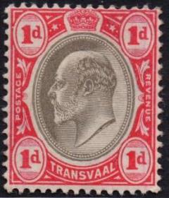 英联邦邮票，英属德兰士瓦1902年英国爱德华七世国王，君主名人