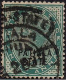 英联邦邮票，英属印度1882年维多利亚女王，½a
