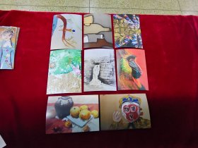儿童画明信片